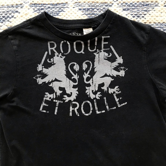 Guess Roque Et Rolle Rock N Roll Graphic Tee - Picture 2 of 5